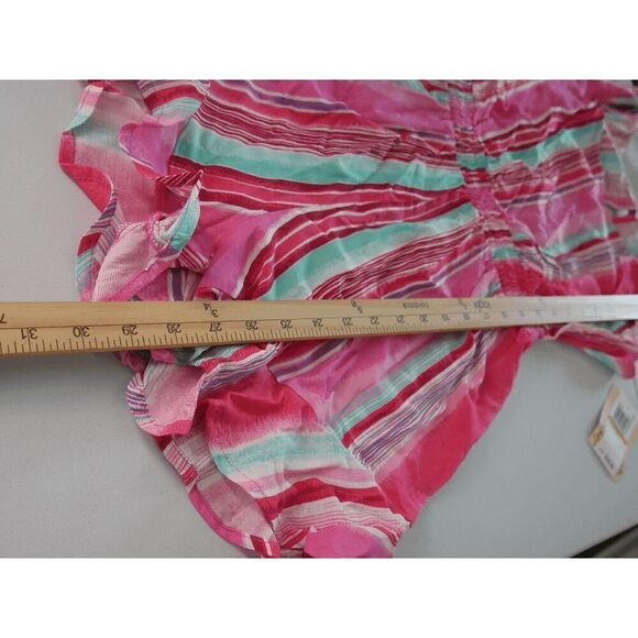 BEBOP Juniors' Striped Tie-Shoulder Romper Size S - Picture 12 of 13